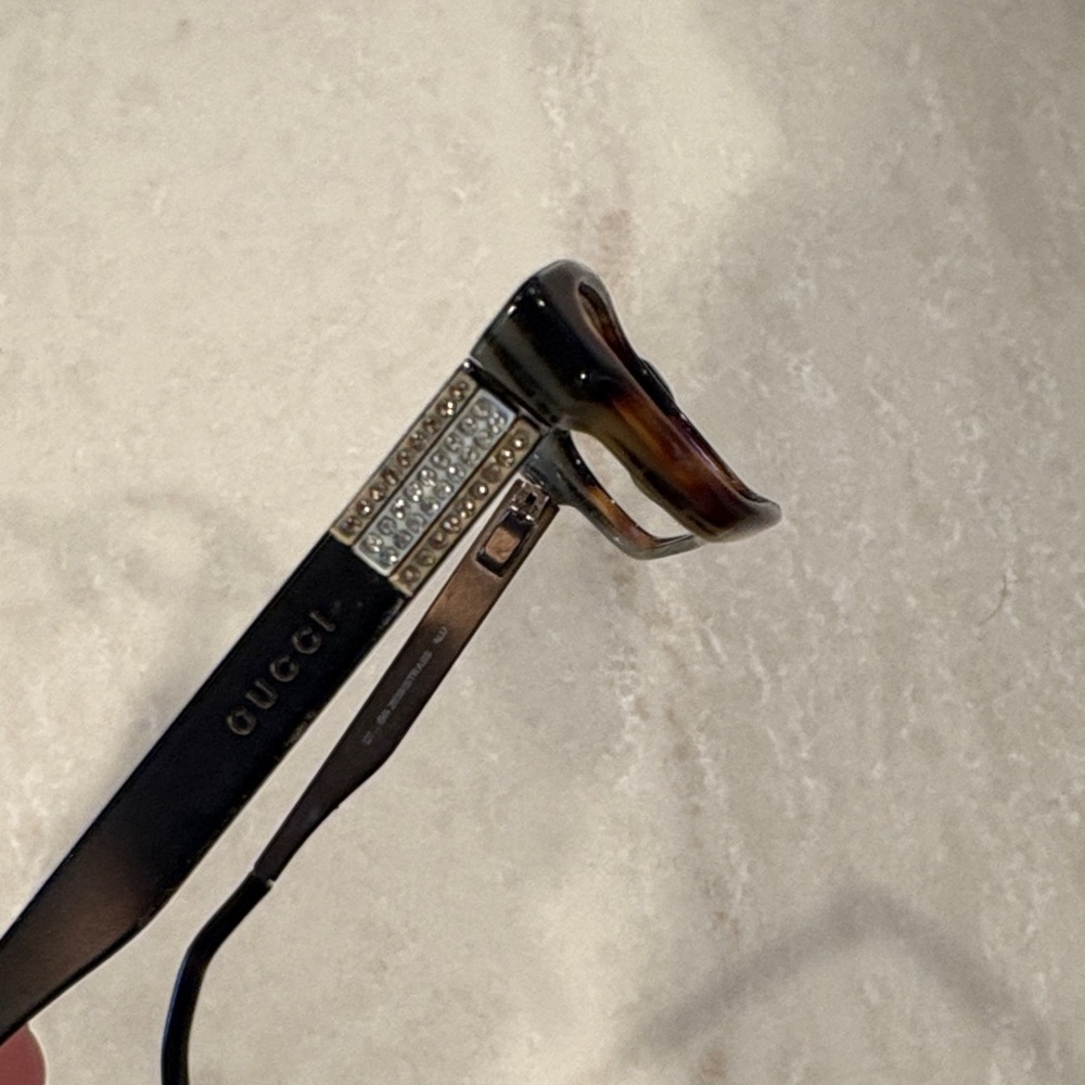 Gucci Tortoiseshell Rectangular Eyewear - image 4